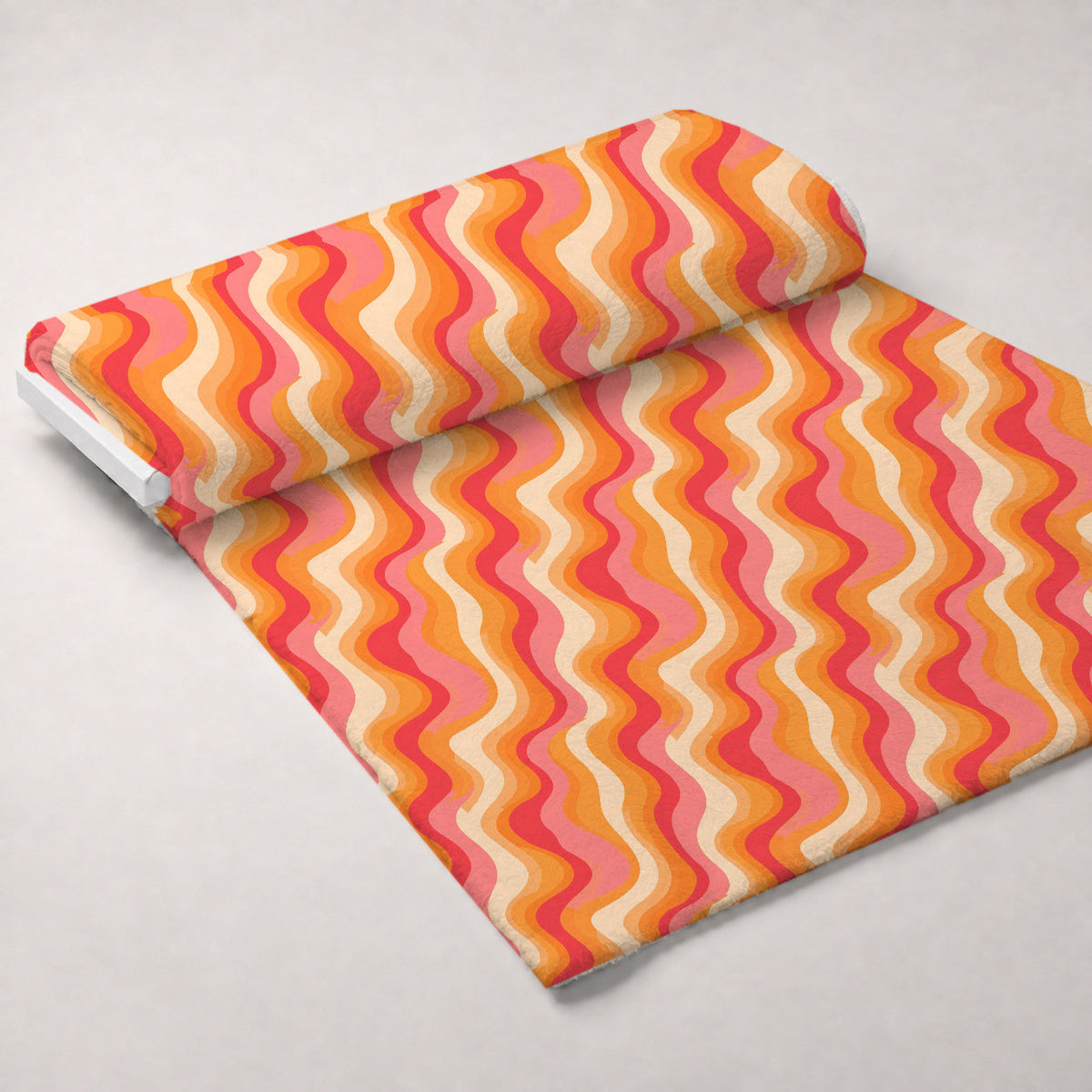 Sherbet Sunset Pattern 1 Fleece Fabric — fleece fabric unrolled bolt preview (mv-fleece-v1:bolt)