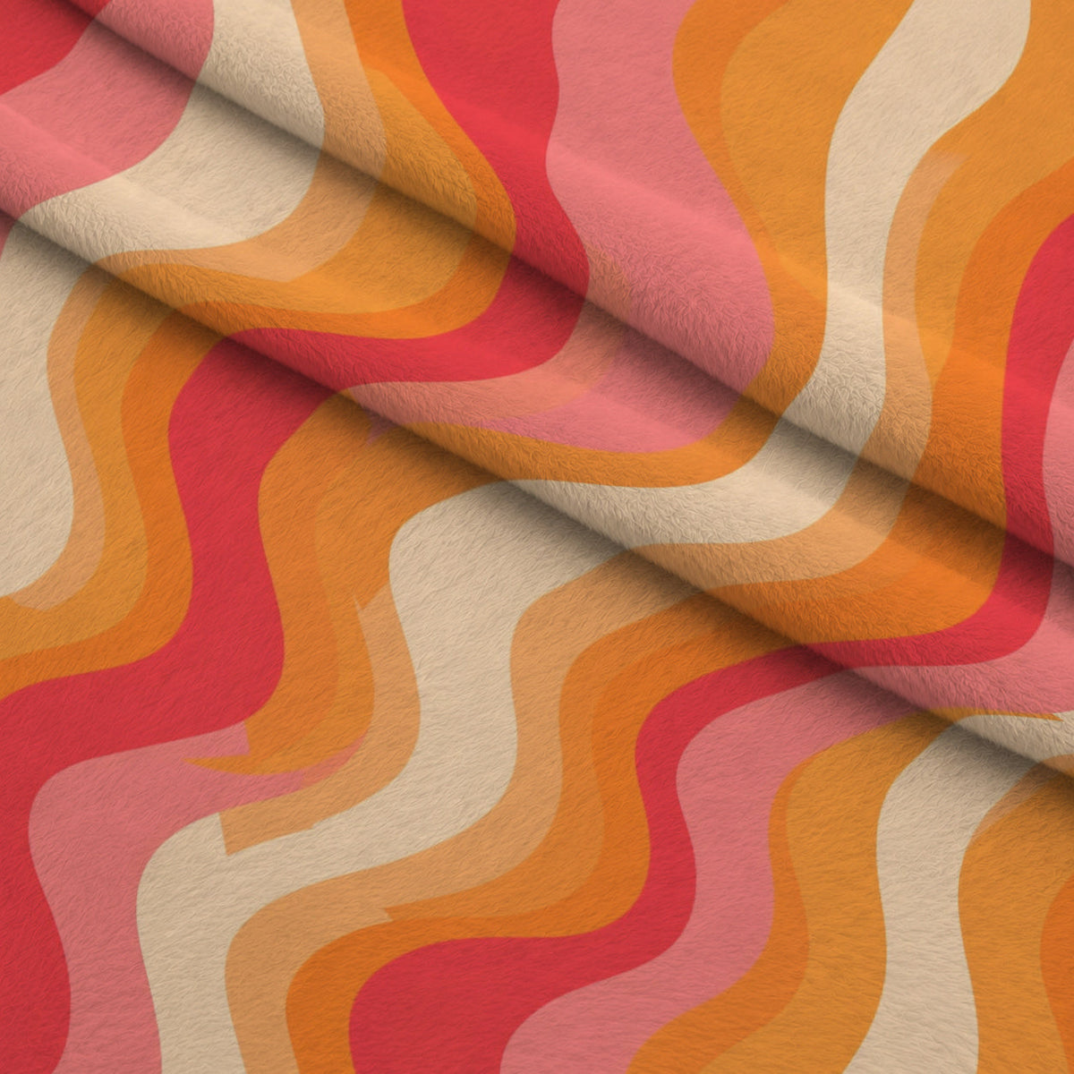 Sherbet Sunset Pattern 1 Fleece Fabric — fleece fabric folded close-up preview (mv-fleece-v1:lying)