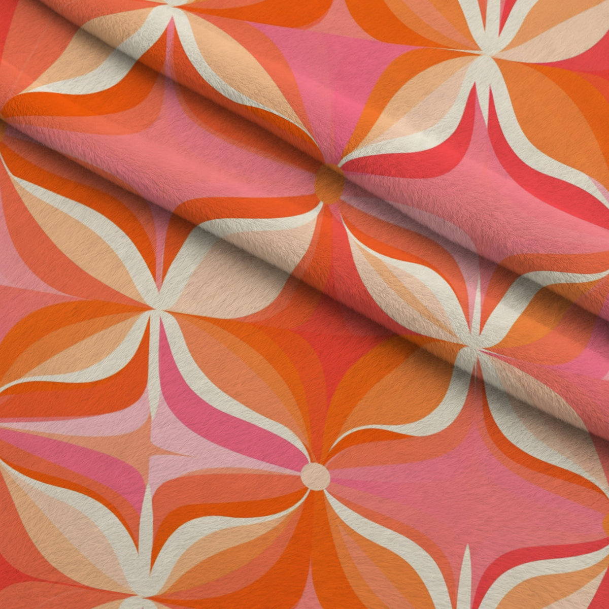 Sherbet Sunset Pattern 10 Fleece Fabric — fleece fabric folded close-up preview (mv-fleece-v1:lying)