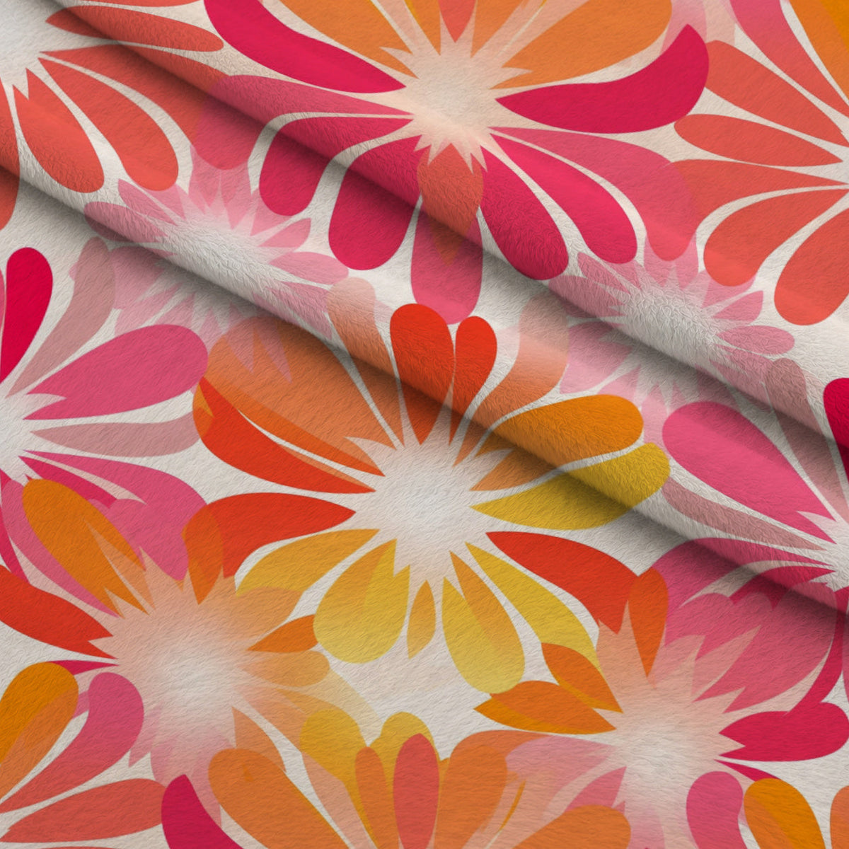 Sherbet Sunset Pattern 2 Fleece Fabric — fleece fabric folded close-up preview (mv-fleece-v1:lying)