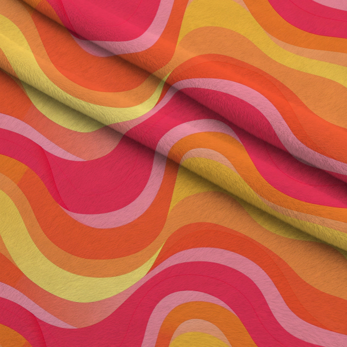 Sherbet Sunset Pattern 3 Fleece Fabric — fleece fabric folded close-up preview (mv-fleece-v1:lying)
