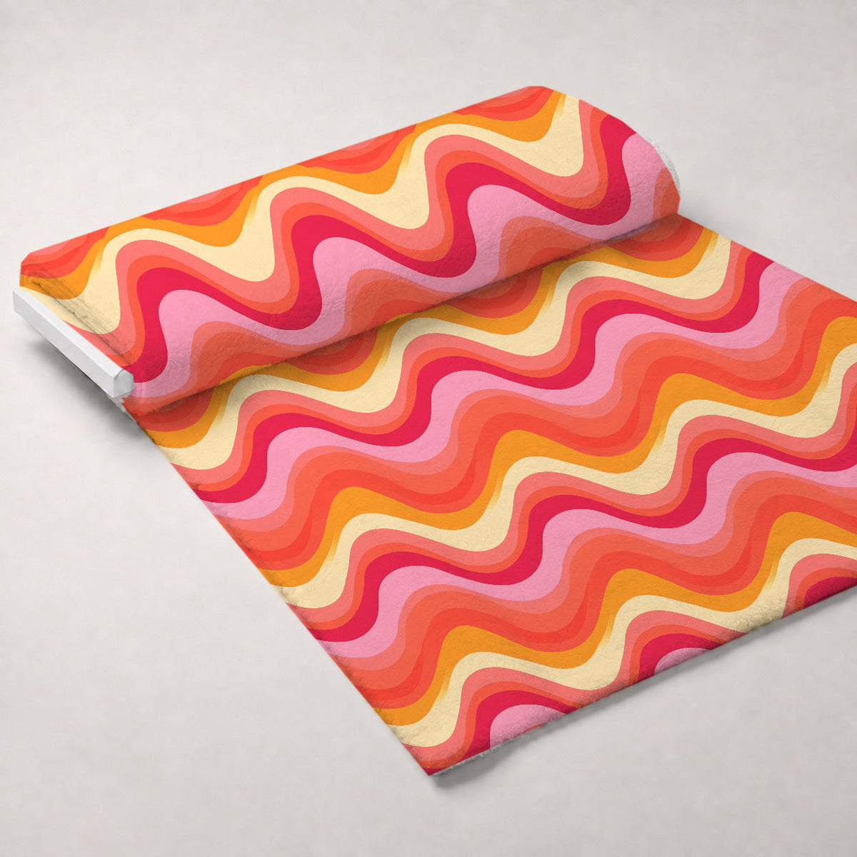 Sherbet Sunset Pattern 7 Fleece Fabric — fleece fabric unrolled bolt preview (mv-fleece-v1:bolt)