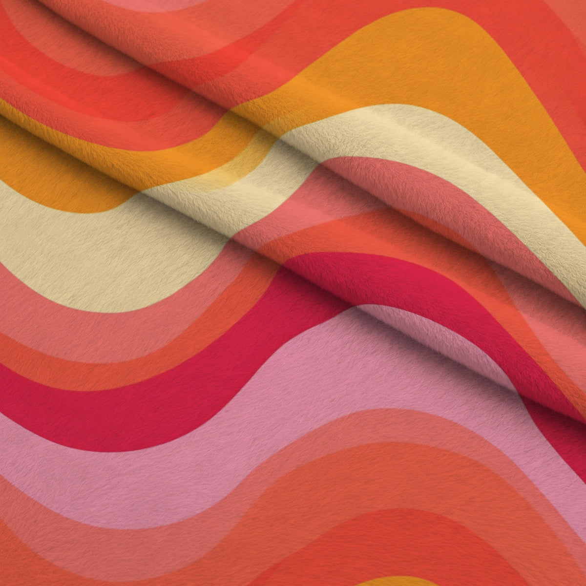 Sherbet Sunset Pattern 7 Fleece Fabric — fleece fabric folded close-up preview (mv-fleece-v1:lying)