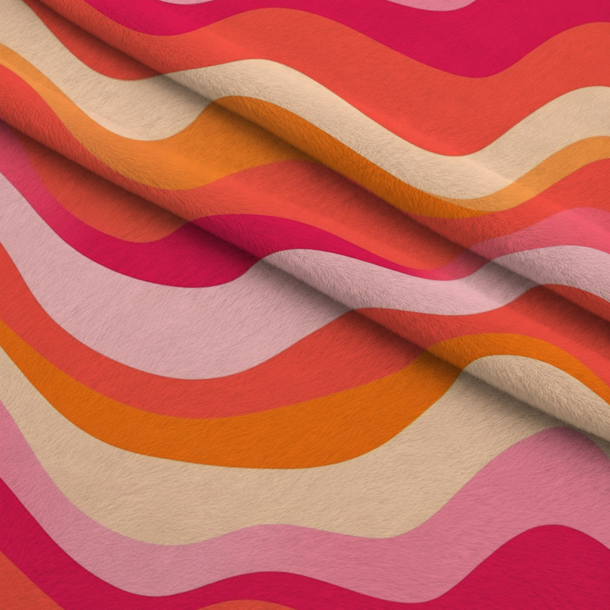 Sherbet Sunset Pattern 8 Fleece Fabric — fleece fabric folded close-up preview (mv-fleece-v1:lying)