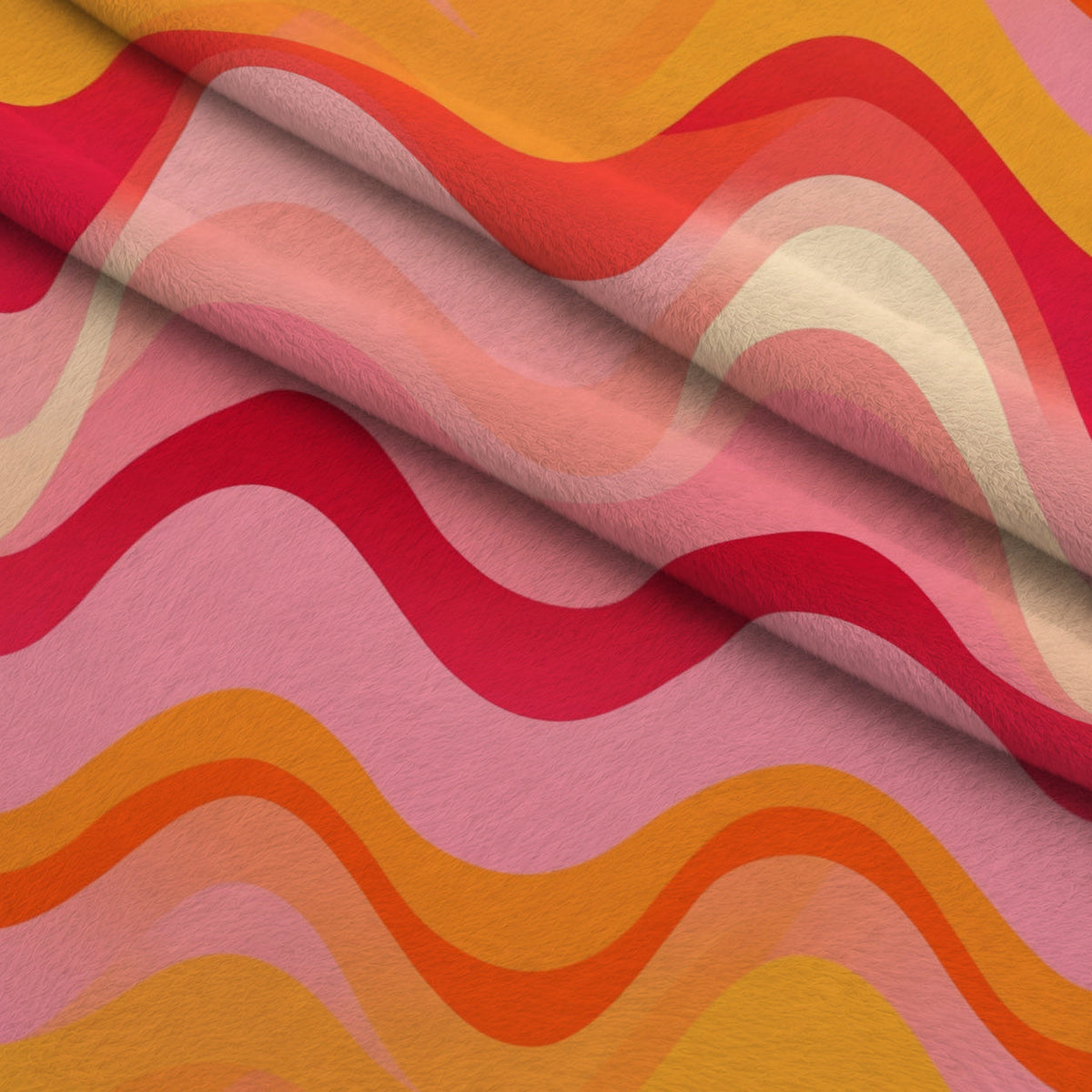 Sherbet Sunset Pattern 9 Fleece Fabric — fleece fabric folded close-up preview (mv-fleece-v1:lying)