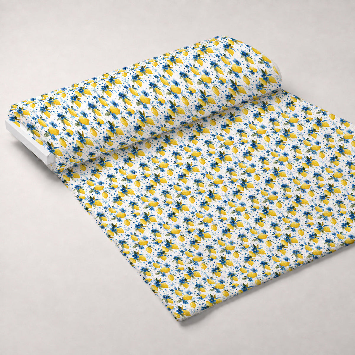 Sicilian Citrus Grove Pattern 1 Fleece Fabric — fleece fabric unrolled bolt preview (mv-fleece-v1:bolt)
