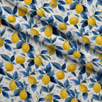 Sicilian Citrus Grove Pattern 14 Fleece Fabric — fleece fabric folded close-up preview (mv-fleece-v1:lying)