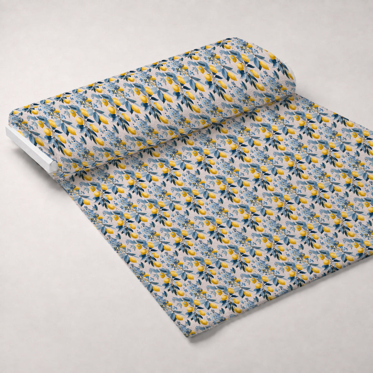Sicilian Citrus Grove Pattern 5 Fleece Fabric — fleece fabric unrolled bolt preview (mv-fleece-v1:bolt)