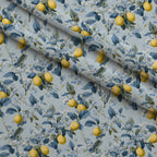 Sicilian Citrus Grove Pattern 6 Fleece Fabric — fleece fabric folded close-up preview (mv-fleece-v1:lying)