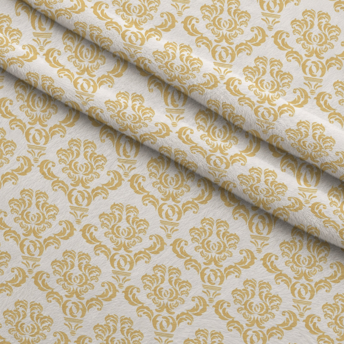 Simple Damask Gold Fleece Fabric — fleece fabric folded close-up preview (mv-fleece-v1:lying)