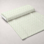 Simple Damask Green Fleece Fabric — fleece fabric unrolled bolt preview (mv-fleece-v1:bolt)