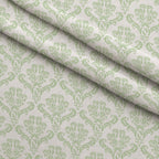 Simple Damask Green Fleece Fabric — fleece fabric folded close-up preview (mv-fleece-v1:lying)