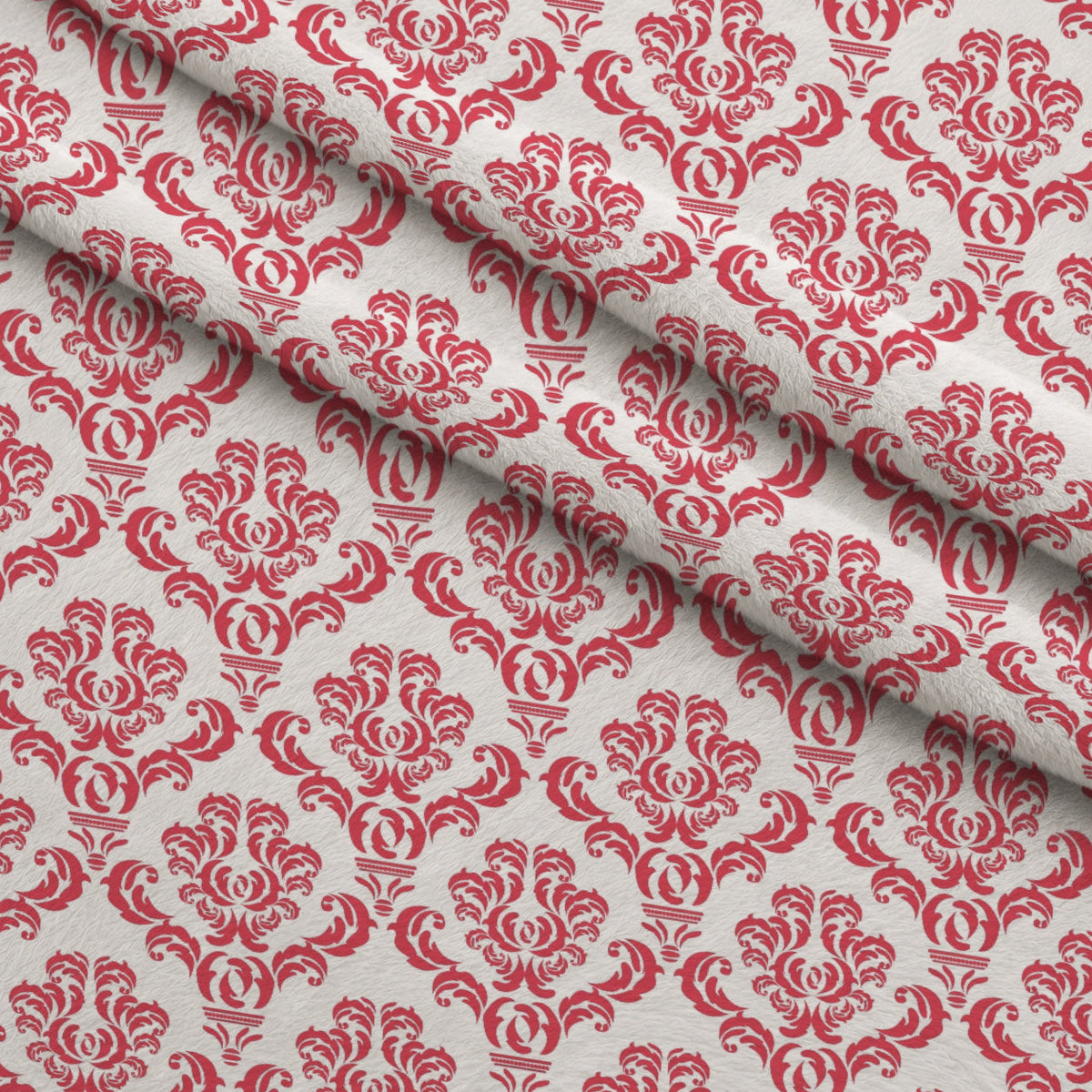 Simple Damask Red Fleece Fabric — fleece fabric folded close-up preview (mv-fleece-v1:lying)