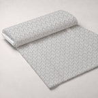 Simple Damask White on Gray Fleece Fabric — fleece fabric unrolled bolt preview (mv-fleece-v1:bolt)