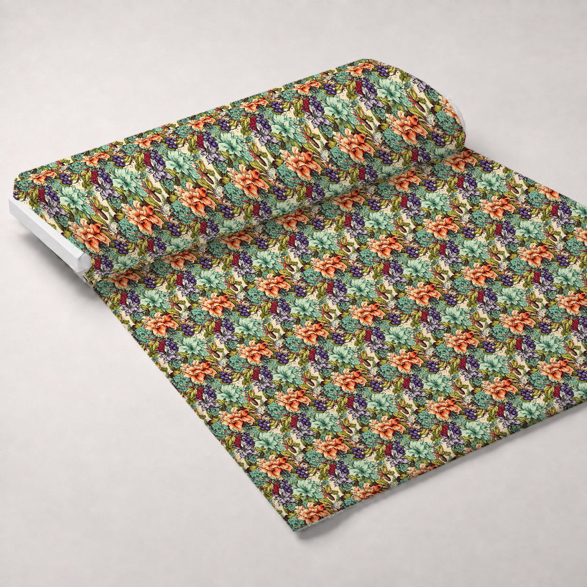 Sketchbook Garden Pattern 10 Fleece Fabric — fleece fabric unrolled bolt preview (mv-fleece-v1:bolt)