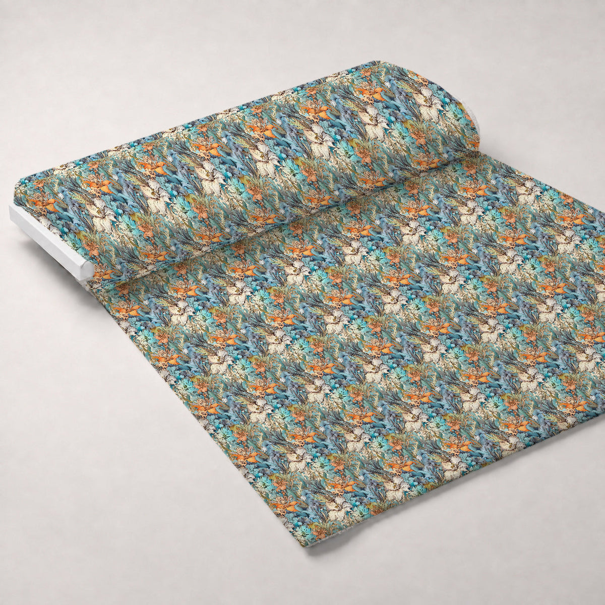 Sketchbook Garden Pattern 18 Fleece Fabric — fleece fabric unrolled bolt preview (mv-fleece-v1:bolt)