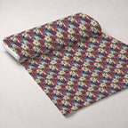 Sketchbook Garden Pattern 4 Fleece Fabric — fleece fabric unrolled bolt preview (mv-fleece-v1:bolt)