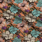 Sketchbook Garden Pattern 5 Fleece Fabric — fleece fabric folded close-up preview (mv-fleece-v1:lying)