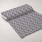 Skyline Blooms Pattern 13 Fleece Fabric — fleece fabric unrolled bolt preview (mv-fleece-v1:bolt)