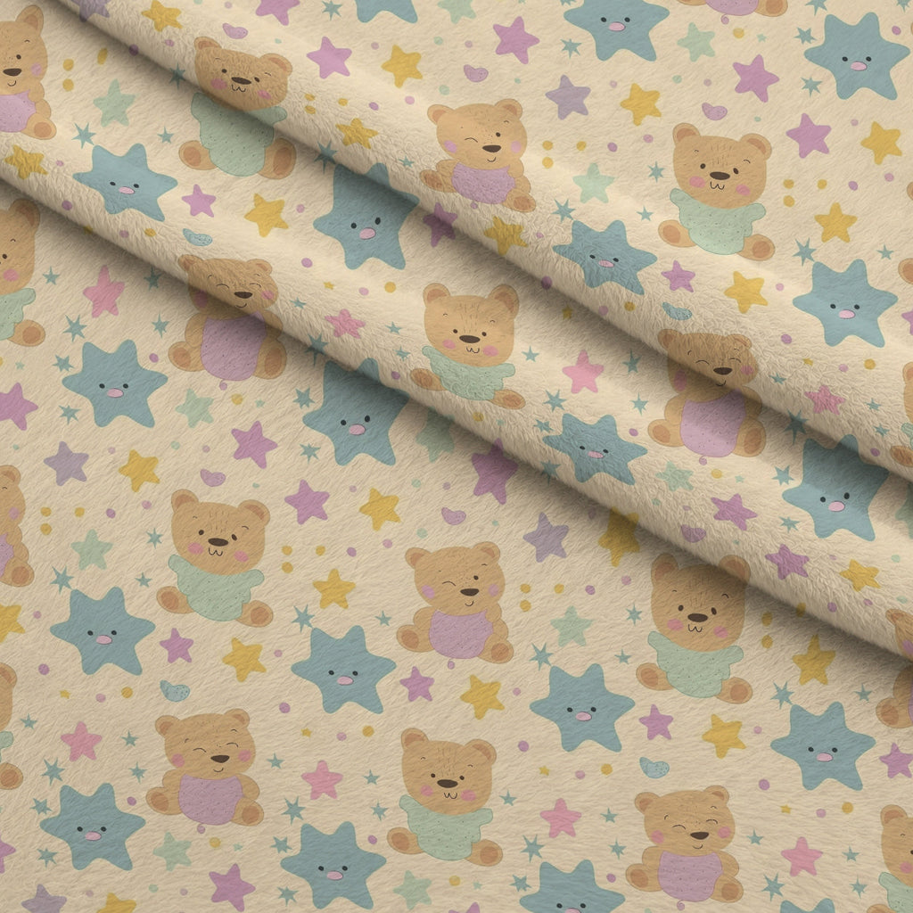 Sleepy Skies Pattern 12 Fleece Fabric — fleece fabric folded close-up preview (mv-fleece-v1:lying)