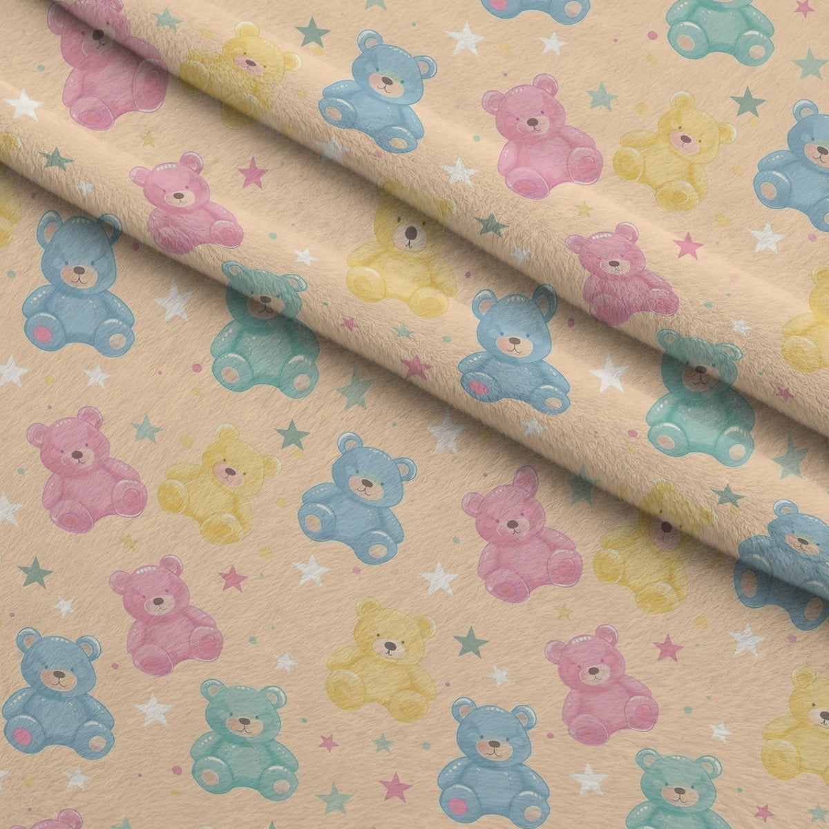 Sleepy Skies Pattern 17 Fleece Fabric — fleece fabric folded close-up preview (mv-fleece-v1:lying)