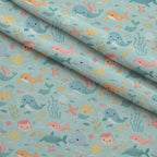 Sleepy Skies Pattern 18 Fleece Fabric — fleece fabric folded close-up preview (mv-fleece-v1:lying)