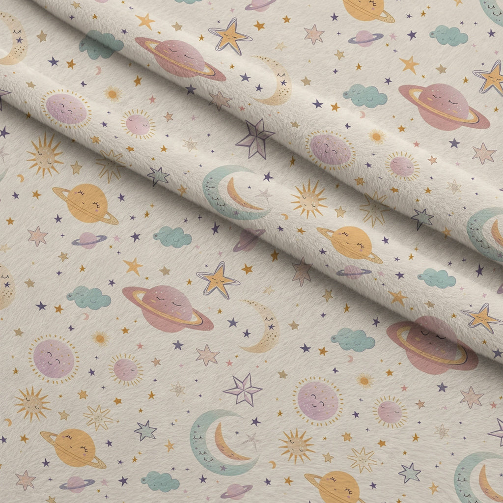 Sleepy Skies Pattern 3 Fleece Fabric — fleece fabric folded close-up preview (mv-fleece-v1:lying)