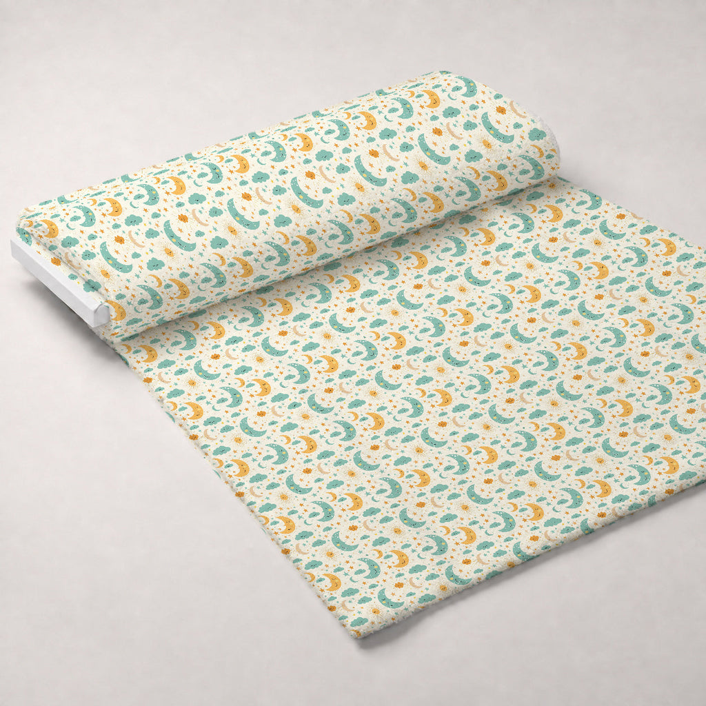 Sleepy Skies Pattern 4 Fleece Fabric — fleece fabric unrolled bolt preview (mv-fleece-v1:bolt)