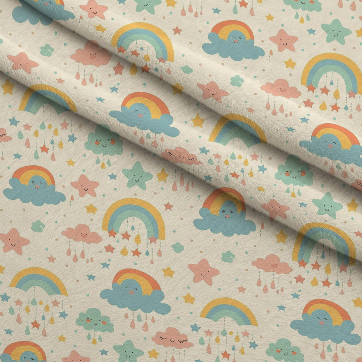 Sleepy Skies Pattern 7 Fleece Fabric — fleece fabric folded close-up preview (mv-fleece-v1:lying)