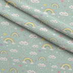 Sleepy Skies Pattern 8 Fleece Fabric — fleece fabric folded close-up preview (mv-fleece-v1:lying)