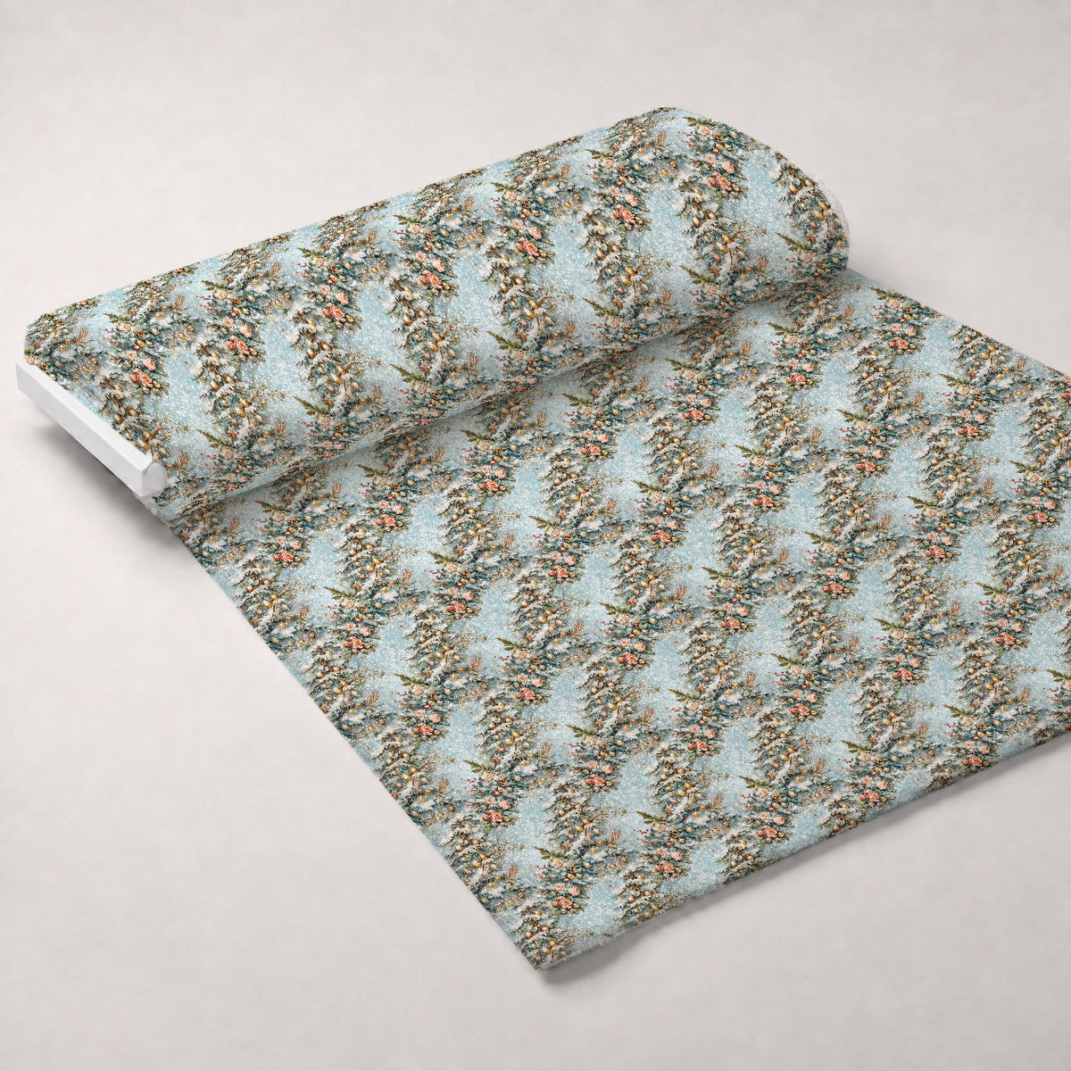 Snowbird Post Pattern 3 Fleece Fabric — fleece fabric unrolled bolt preview (mv-fleece-v1:bolt)