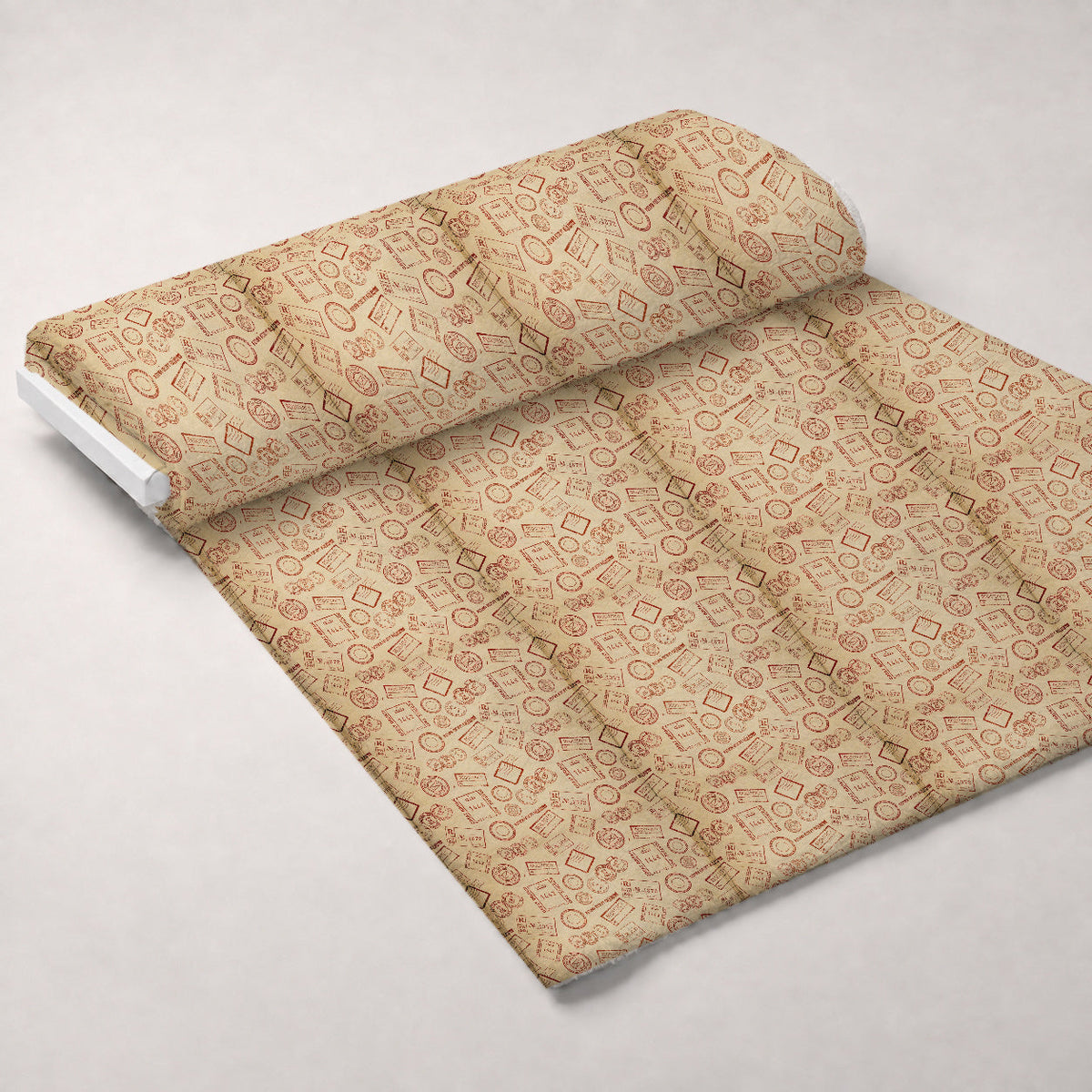 Snowbird Post Pattern 6 Fleece Fabric — fleece fabric unrolled bolt preview (mv-fleece-v1:bolt)