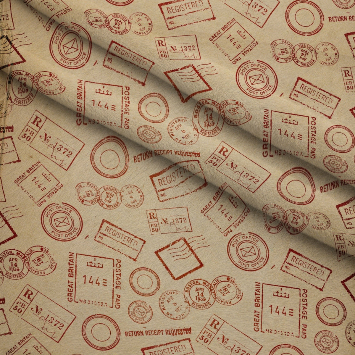 Snowbird Post Pattern 6 Fleece Fabric — fleece fabric folded close-up preview (mv-fleece-v1:lying)
