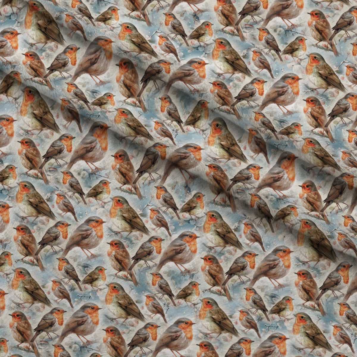 Snowbird Post Pattern 8 Fleece Fabric — fleece fabric folded close-up preview (mv-fleece-v1:lying)