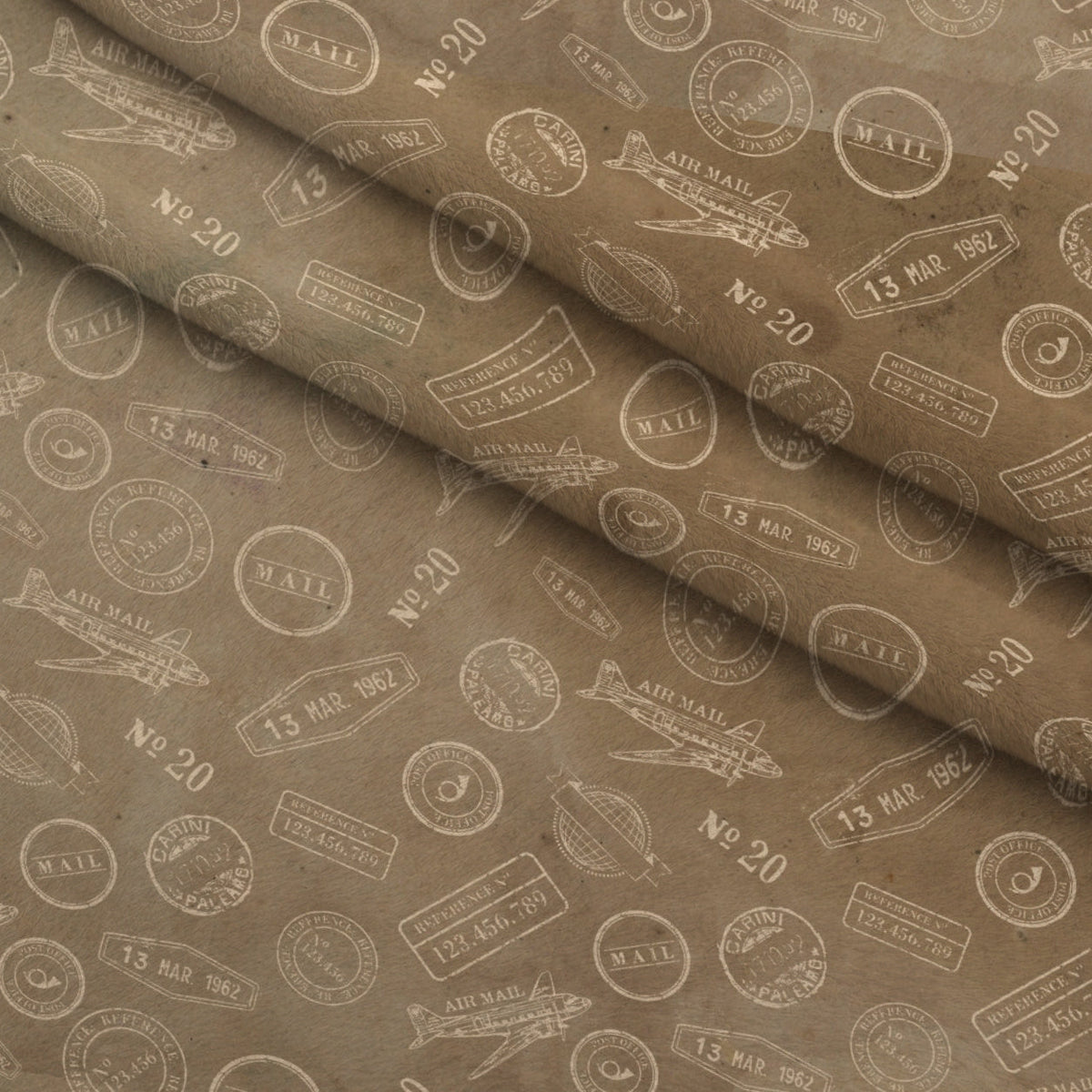Snowbird Post Pattern 9 Fleece Fabric — fleece fabric folded close-up preview (mv-fleece-v1:lying)