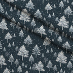 Snowy Pines Pattern 12 Fleece Fabric — fleece fabric folded close-up preview (mv-fleece-v1:lying)