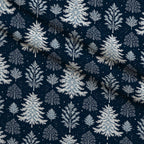 Snowy Pines Pattern 14 Fleece Fabric — fleece fabric folded close-up preview (mv-fleece-v1:lying)