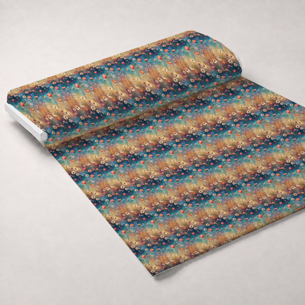 Songbird Daydream Pattern 1 Fleece Fabric — fleece fabric unrolled bolt preview (mv-fleece-v1:bolt)