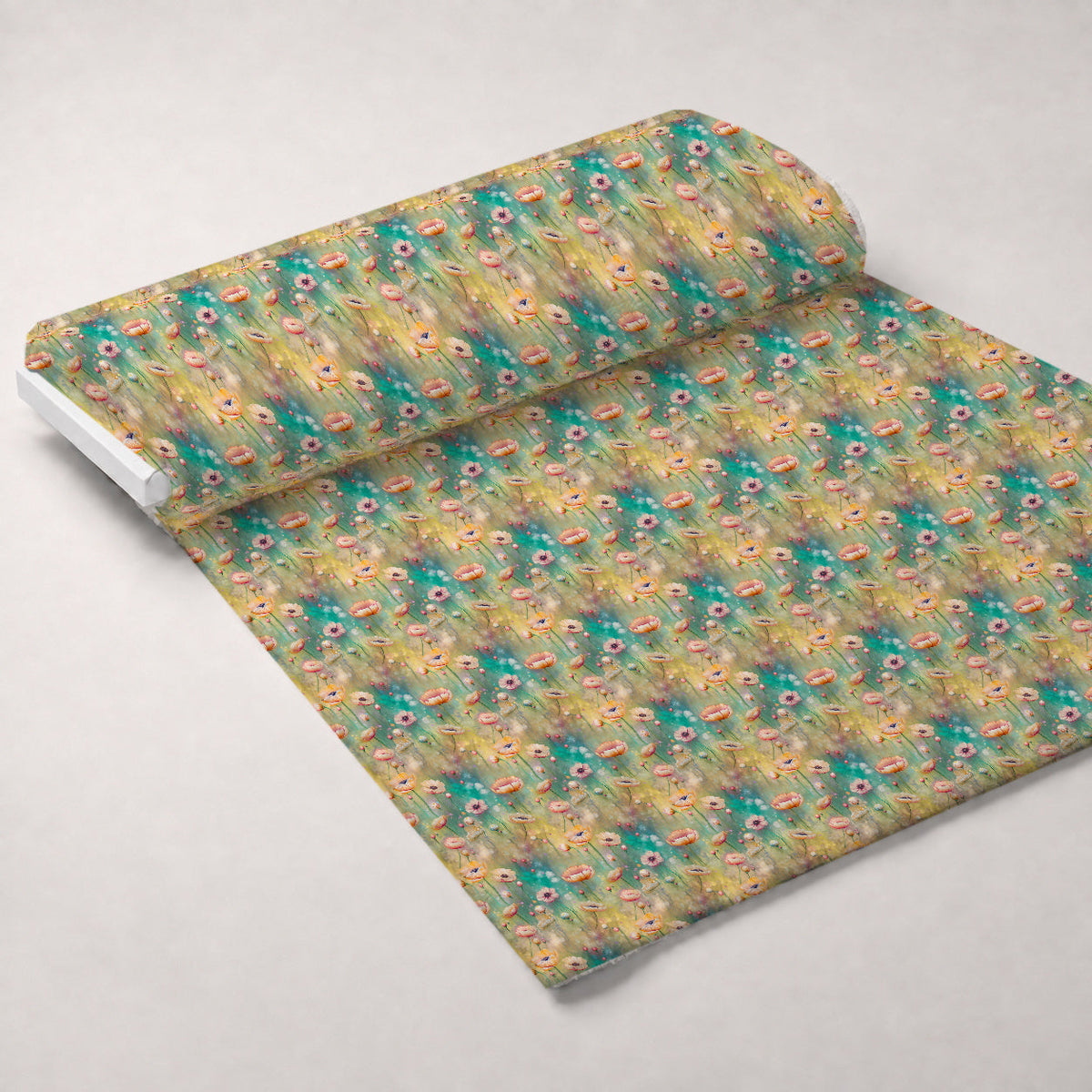 Songbird Daydream Pattern 2 Fleece Fabric — fleece fabric unrolled bolt preview (mv-fleece-v1:bolt)