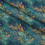Songbird Daydream Pattern 3 Fleece Fabric — fleece fabric folded close-up preview (mv-fleece-v1:lying)