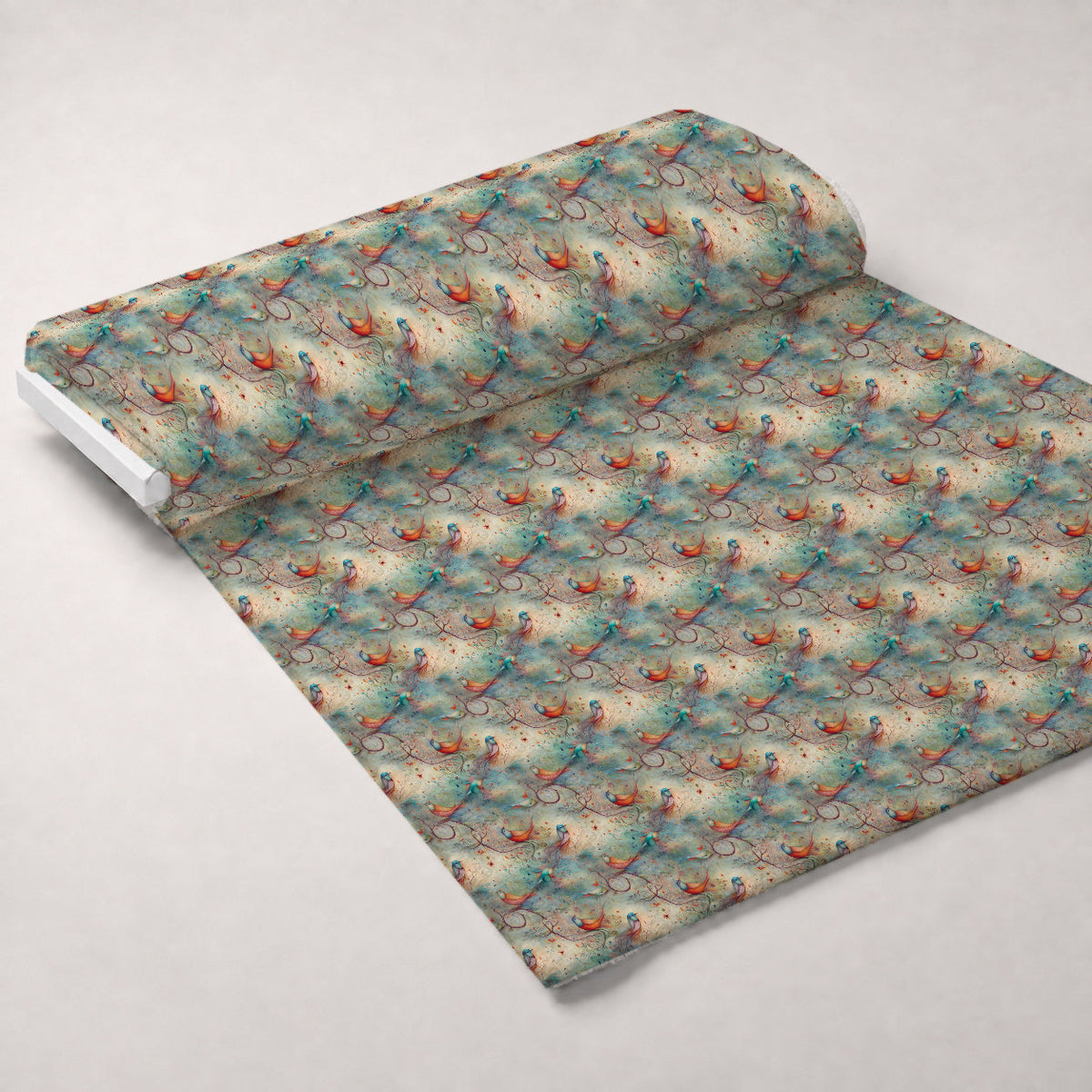 Songbird Daydream Pattern 4 Fleece Fabric — fleece fabric unrolled bolt preview (mv-fleece-v1:bolt)
