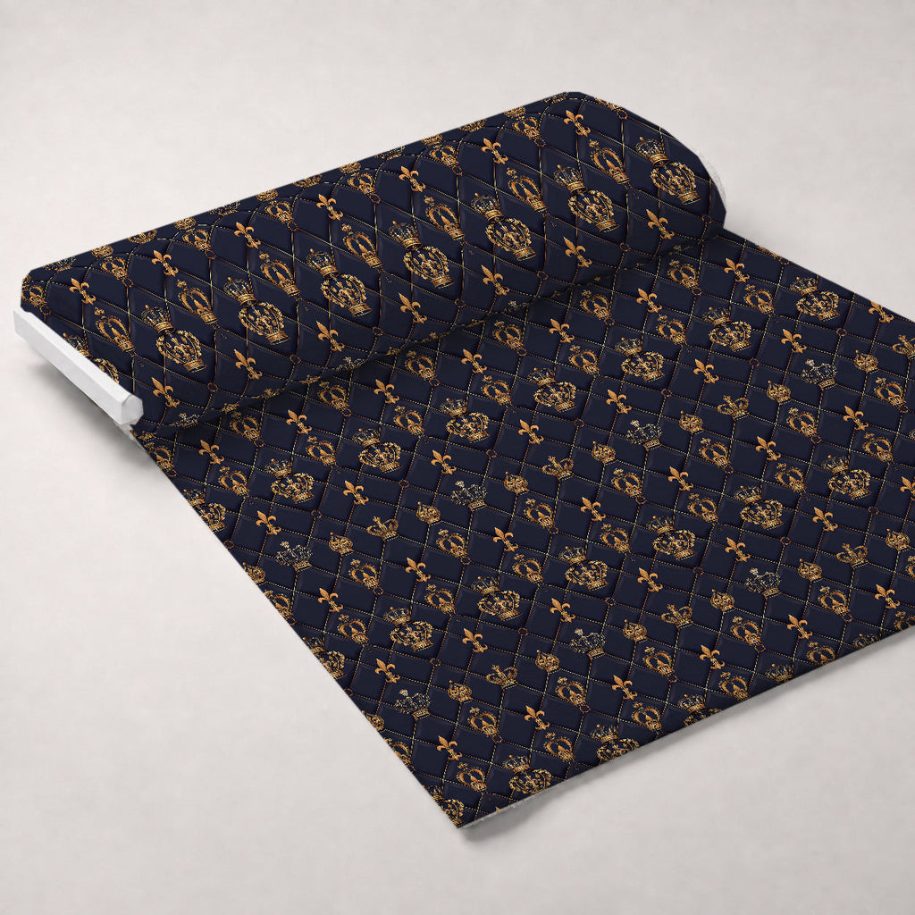 Sovereign Gold Pattern 3 Fleece Fabric — fleece fabric unrolled bolt preview (mv-fleece-v1:bolt)