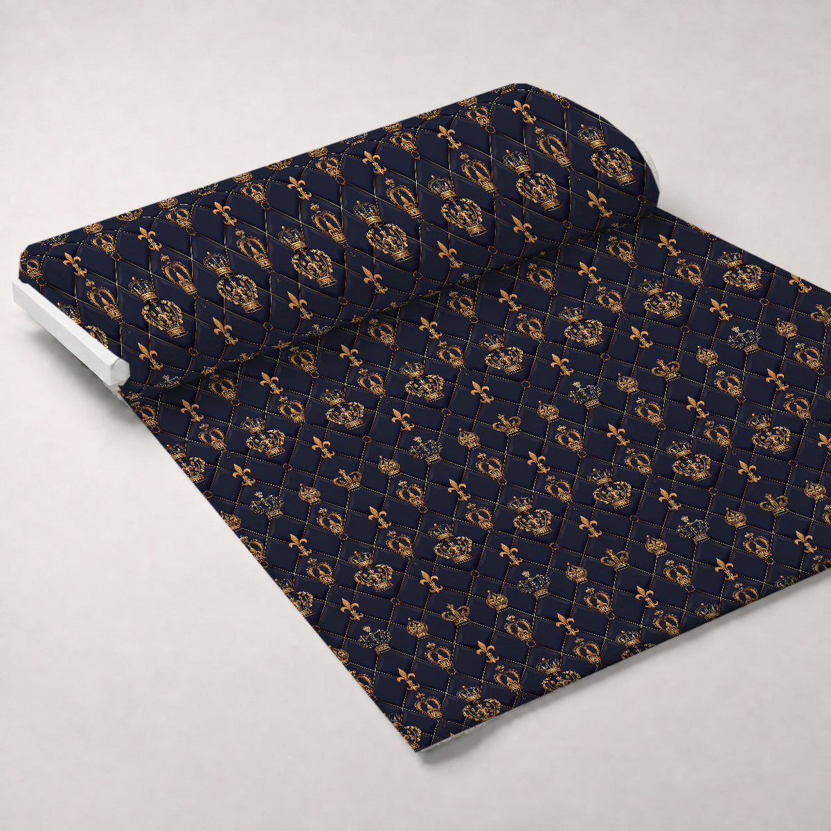 Sovereign Gold Pattern 3 Fleece Fabric — fleece fabric unrolled bolt preview (mv-fleece-v1:bolt)