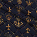 Sovereign Gold Pattern 3 Fleece Fabric — fleece fabric folded close-up preview (mv-fleece-v1:lying)