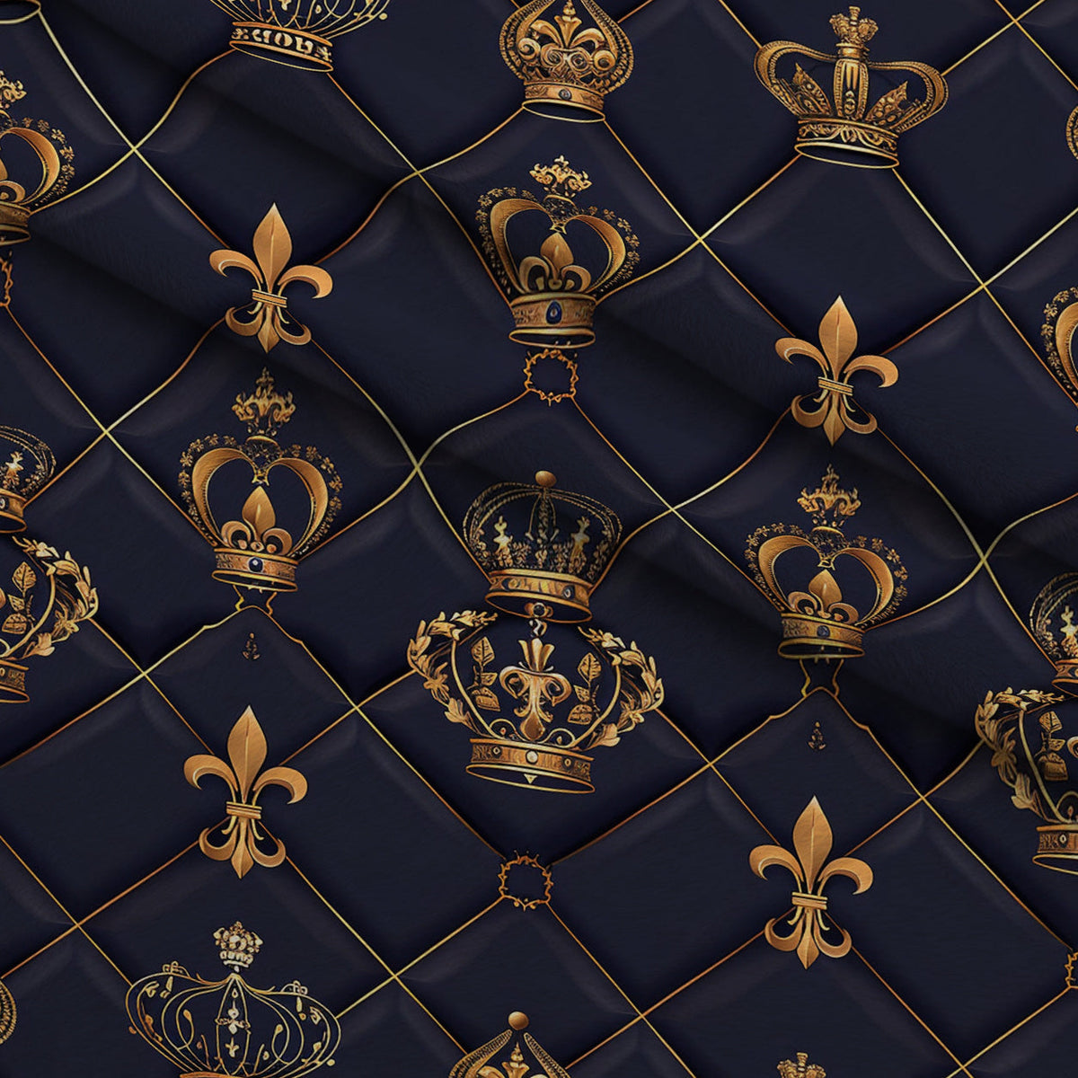 Sovereign Gold Pattern 3 Fleece Fabric — fleece fabric folded close-up preview (mv-fleece-v1:lying)