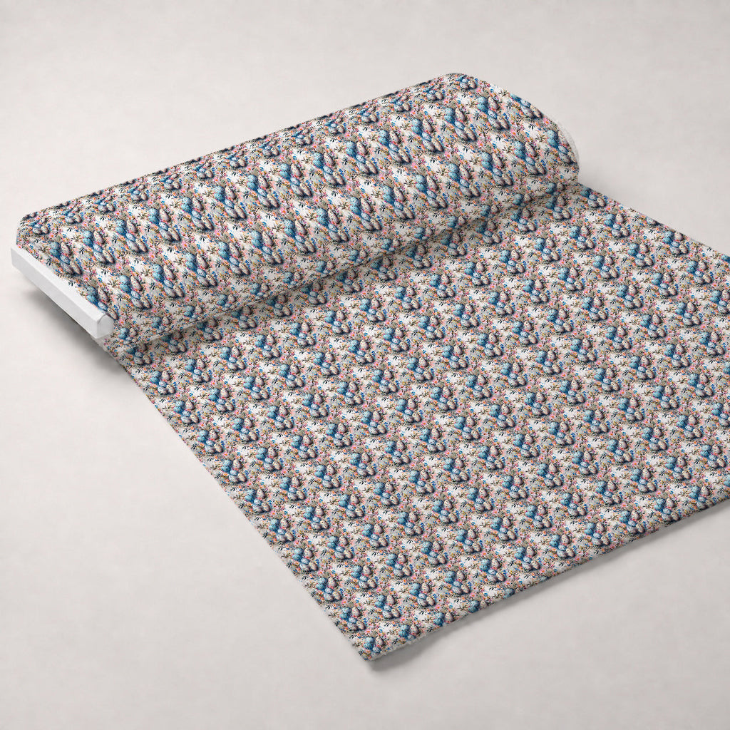 Speckled Nest Blooms Pattern 1 Fleece Fabric — fleece fabric unrolled bolt preview (mv-fleece-v1:bolt)
