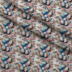 Speckled Nest Blooms Pattern 1 Fleece Fabric — fleece fabric folded close-up preview (mv-fleece-v1:lying)