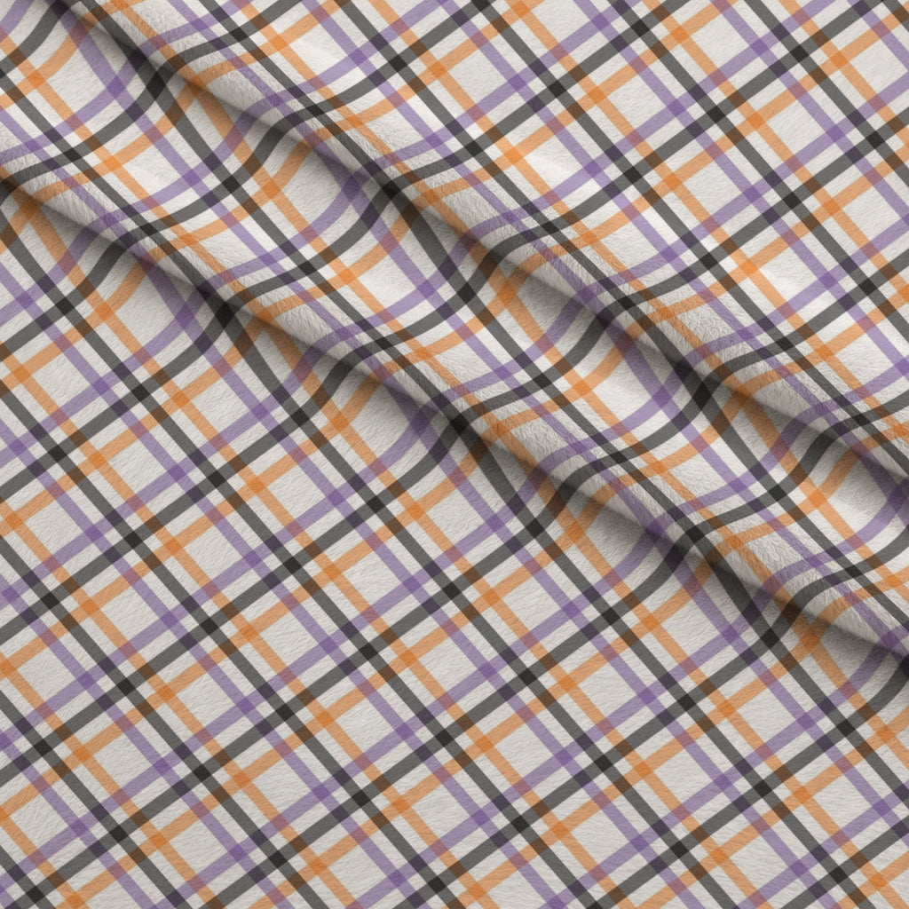 Spooky Plaids Pattern 11 Fleece Fabric — fleece fabric folded close-up preview (mv-fleece-v1:lying)