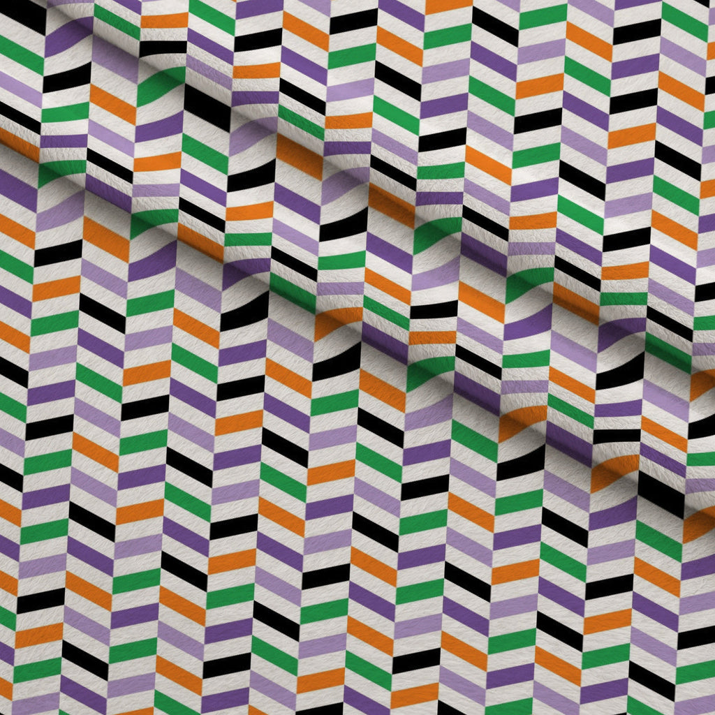 Spooky Plaids Pattern 20 Fleece Fabric — fleece fabric folded close-up preview (mv-fleece-v1:lying)