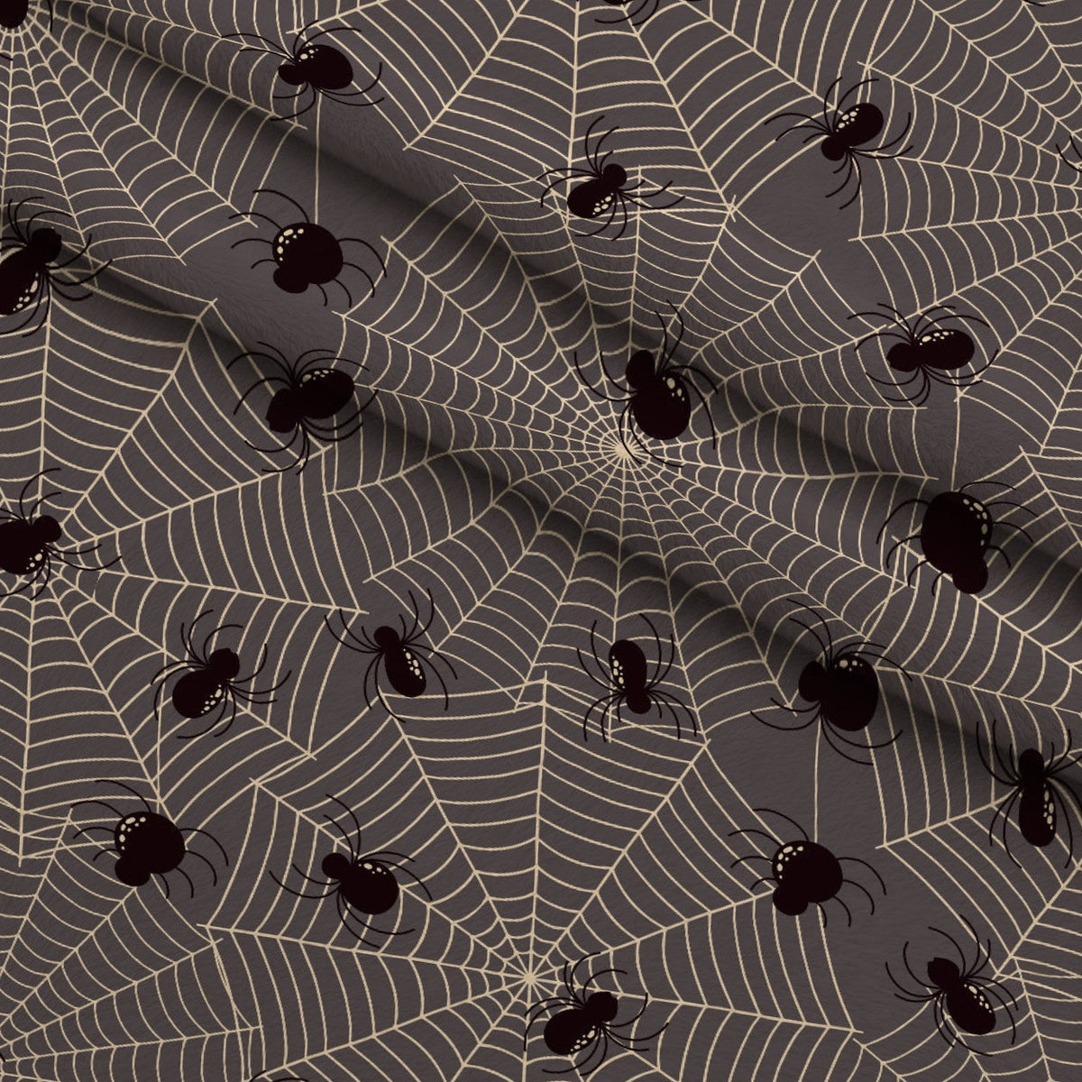 Spooky Sweets Pattern 2 Fleece Fabric — fleece fabric folded close-up preview (mv-fleece-v1:lying)